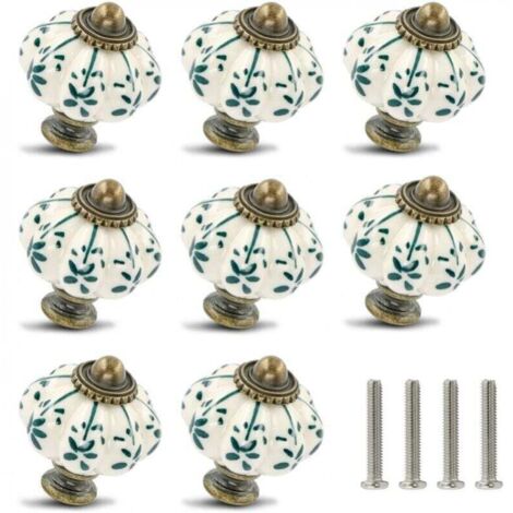12 pomelli per mobili a forma di zucca, pomelli per cassettiere vintage, maniglie per cassetti vintage con viti per cassetti e progetti fai da te.