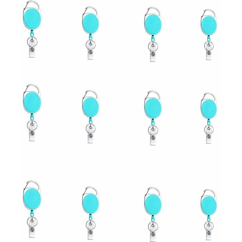 12 Portachiavi retrattile, porta badge per