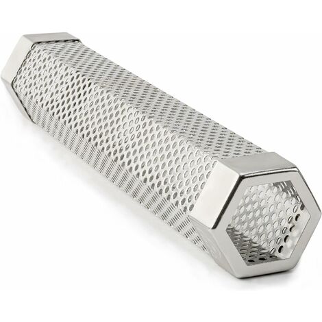 12 '' Premium Pellet Smoker Tube en Acier Inoxydable Hexagonal Barbecue Générateur de Fumée 5 Heures de Fumée Billable pour Ajouter Une Saveur Extra-Fumée pour Tous Les Aliments Grillés -Versailles