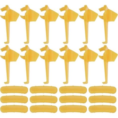 12 Protecteurs de Lot de Changeur de Pneus de Voiture Support de Machine de Changement de Pneus Tête de Canard Protection de Jante de Roue pour Outils de Réparation de Pneus Et de Roues