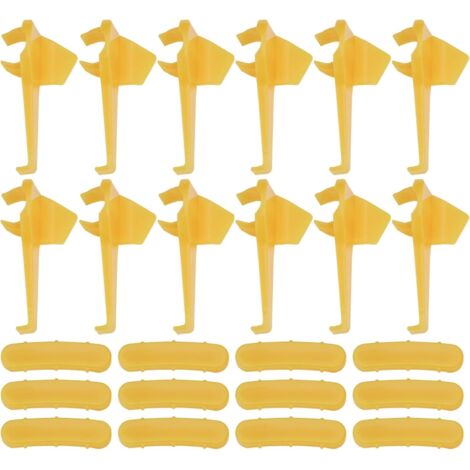 12 Protecteurs de Lot de Changeur de Pneus de Voiture Support de Machine de Changement de Pneus Tête de Canard Protection de Jante de Roue pour Outils de Réparation de Pneus Et de Roues