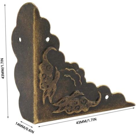 12 protections d'angle vintage, protections d'angle décoratives en fer