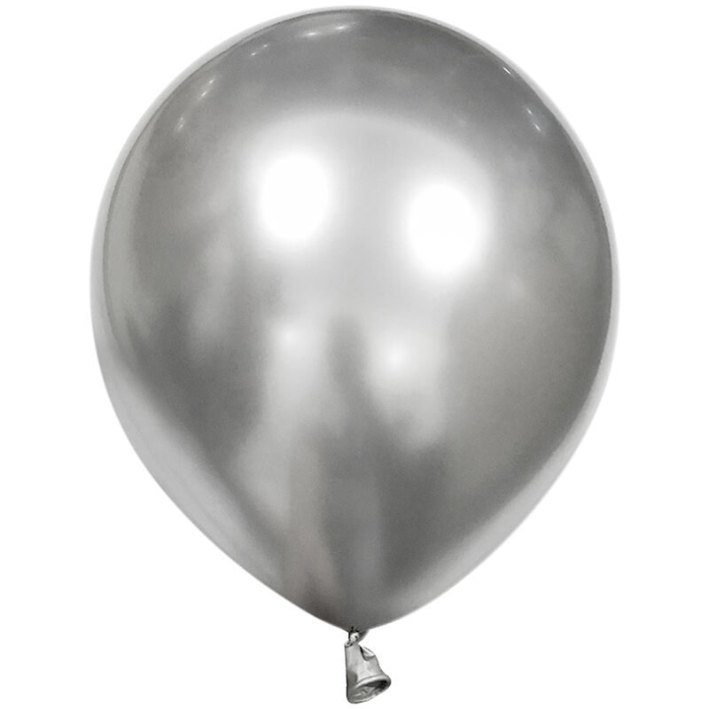 

12 pulgadas Color del globo de metal mas grueso Globo Decoraciones para ducha de la boda del bebe del cumpleanos fiesta de graduacion (1pcs), Plata