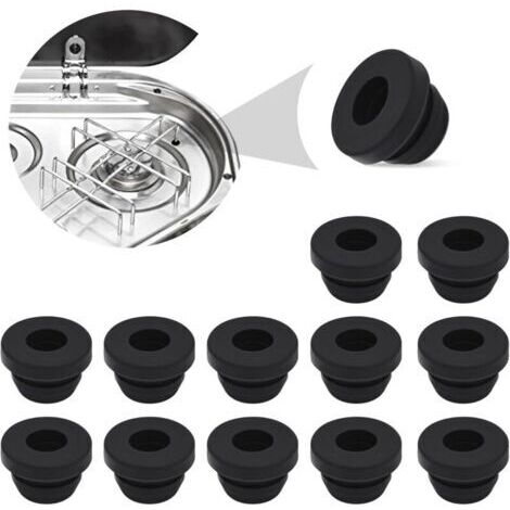 12 punte in gomma antiruggine per fornelli da campeggio Dometic, 5 mm