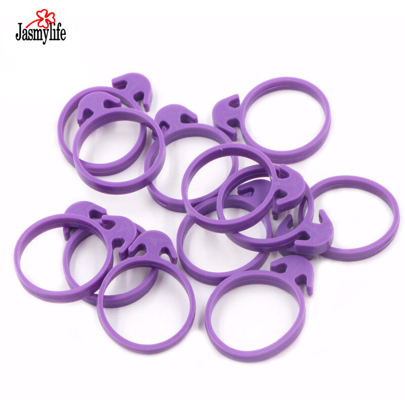 12 pz Silicone Siringa Legami Anelli Fissi fai da
