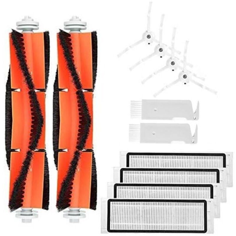 12 replacement accessories for Xiaomi robot vacuum cleaners, Roborock S50, S51, S55, S6, spare parts, brushes and filters
