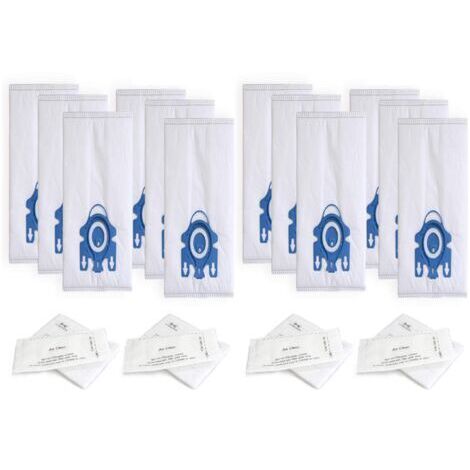 12 sacchetti di ricambio e 4 set di filtri per aspirapolvere Miele HyClean 3D Efficiency GN Classic C1