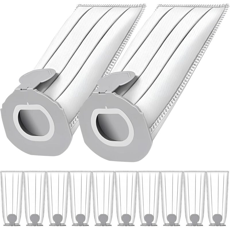 12 sacchetti per aspirapolvere Vorwerk Folletto VK7 FP7, sacchetti filtro per aspirapolvere Vorwerk VK7 FP7, ricambio per aspirapolvere