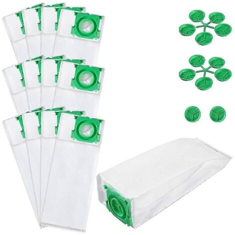12 sacs d'aspirateur compatibles avec les modèles K X/C/370 X Series Extra Pet XP2 XP3 5093ER et les filtres d'aspirateur (LGL)-AquaForge