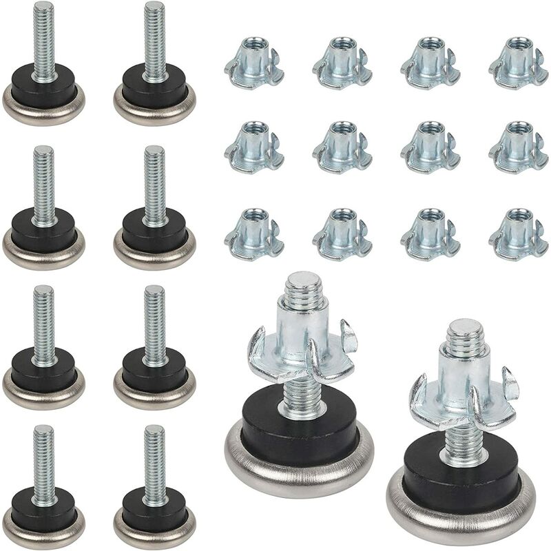 12 Set Artigli Dadi a t Inserti Piedini di