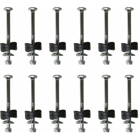 12 Set Trampoline Screws, Trampoline Fastening Screws, Galvanized Steel Trampoline Screws Fastening, Trampoline Accessories for Large Trampoline and Small Trampoline-DENUOTOP