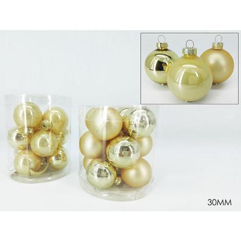 Immagini Natale Oro.12 Sfera Natalizia Palle In Vetro Per Albero Di Natale Oro Addobbi Natale 30mm 480601