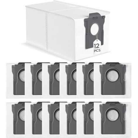 12 Staubsaugerbeutel für Dreame L10s Ultra Gen 2 / L10s Pro Ultra Heat / X30 L40 Ultra / X40 X50 Ultra Complete, Mova E30 Ultra / P50 Pro Ultra Ersatzbeutel, 3,2 l