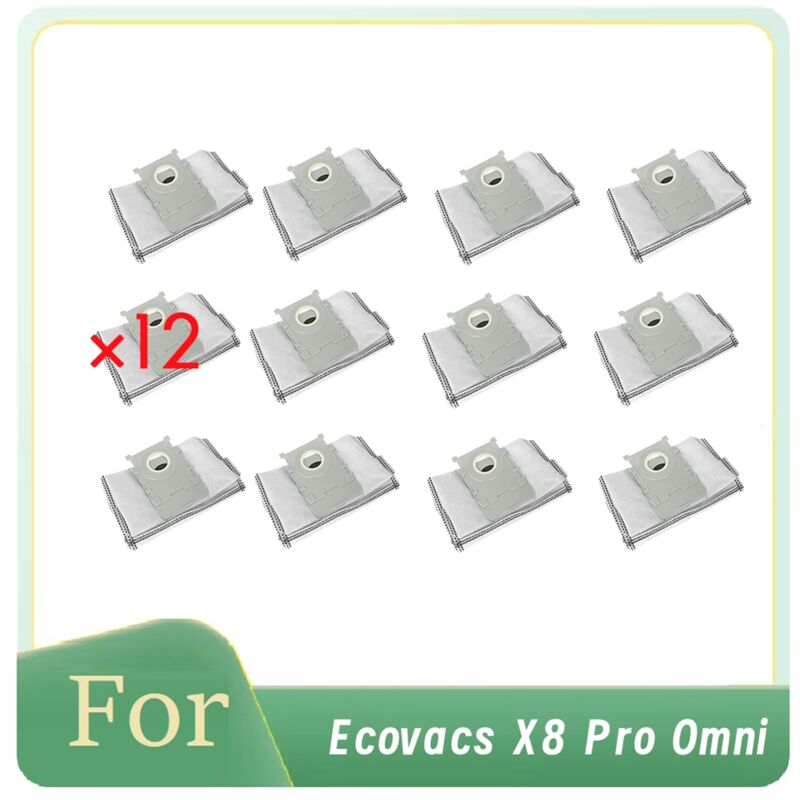 Image of 12 Stück Staubbeutel für X8 Pro Omni Sweeper Zubehör Verbesserte Reinigungseffizienz