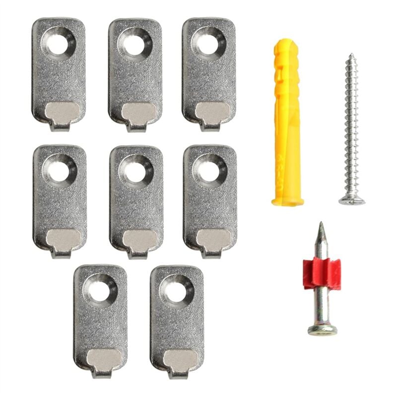 Image of 12 Stück Wandhaken, Edelstahlhaken, Hochleistungs-Aufhänger mit einem Loch, Mini-Hakenform