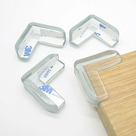 12 Stück Baby-Tischeckenschutz, dicker transparenter Eckenschutz, geeignet für Tisch- und Möbelecken, Eckschrank，Glastischschutz.