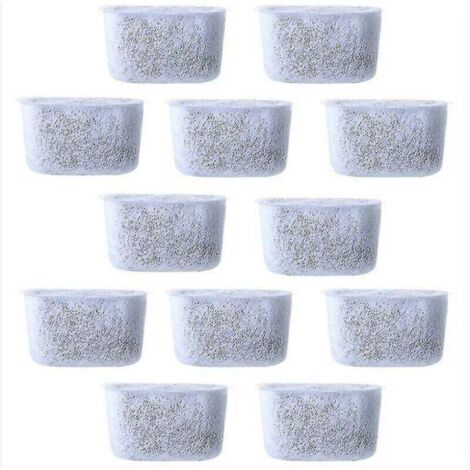 12 Stück Ersatz-Kohlenstoffwasserfilter, Vliesfilter für Kaffeemaschinen