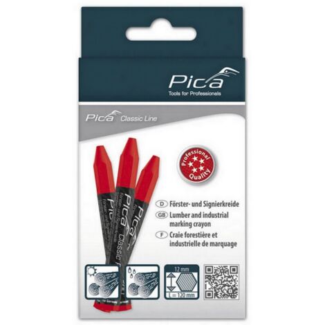 12 Stück Förster- und Signierkreide Classic PRO 590 Pica rot