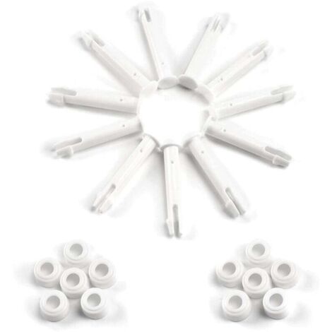 12 Stück Kunststoffstifte, Intex Pool-Ersatzteile, Kunststoff-Poolstifte, für die meisten Rahmenpools - rechteckiger/runder Pool (5,5 cm / 2,17 Zoll)