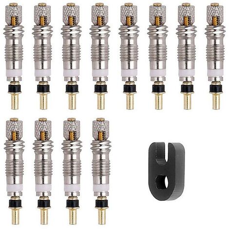 12 Stück Presta-Ventil, Messingkern, Werkzeug, Rennrad, Schläuche, Reparatur, Reifenservice, Teile, Fahrradreifen, Luftventil