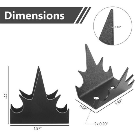 12 Stück Sicherheitszaunnägel, dornige Einbruchschutznägel, Metallzaunnägel, Überkletterschutz für Zäune, Haussicherheit