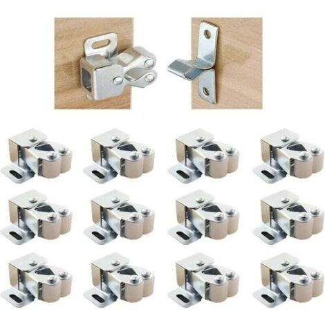 12 Stück silberne magnetische Saugnapf-Türclips mit Touch-Kartenfunktion