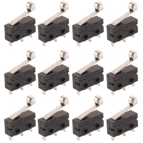 12 Stück T125 Scharnierhebel-Miniatur-Mikroschalter SPDT Schnappschalter
