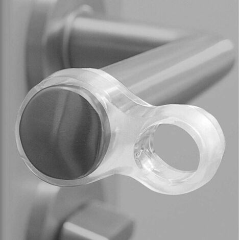 12 Stück transparente Türstopper aus Silikon-PVC, Türgriffschutz sowie Wand- und Möbelschutz