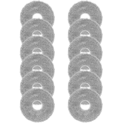 12 Stück Wischtücher für Dreame X50 / X40 / L20 Ultra Complete,L50 / L40 / X30 / L10 / L10s Pro Ultra,Xiaomi X20 Pro/Max Saugroboter,Wiederverwendbare und Waschbare Mikrofaser Wischpad Zubehör