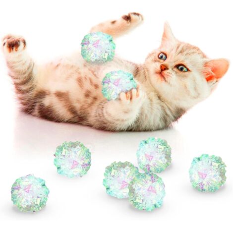12 Stück zerknüllte Bälle für Frettchen und Katzen, ideal für