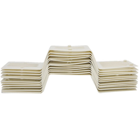 12-teiliger Schubladeneinteiler zur Aufbewahrung von Unterwäsche, beige Trennwand