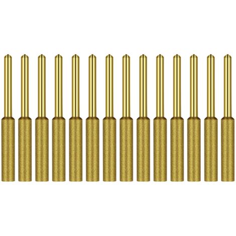 12-teiliges 3/16-Zoll-Diamant-Kettenschärfer-Set – Titanbeschichtete Diamantschleifscheiben für Metall, Stein und Holz