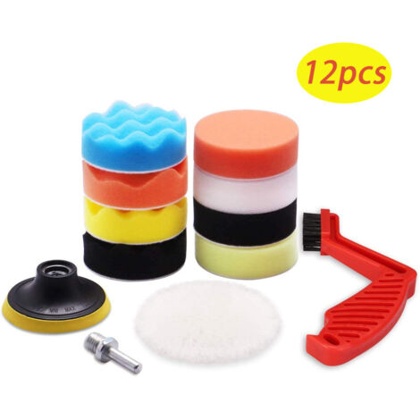 12-teiliges 3-Zoll-Autopolierschwamm-Set