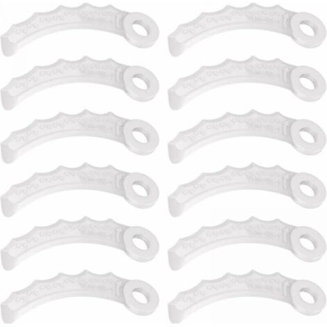 12-teiliges Kunststoff-Messerklingen-Set für Makita Freischneider, Teilenummern 198426-9 und 198383-1, DUR187U/L