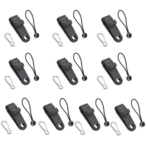 12-teiliges Planenklemmen-Set, robuste Planenklemmen-Set, sofortige Markisenklemme für Plane, Zelt, Wohnwagen, Garten, Schattenabdeckung, schwarz (12)