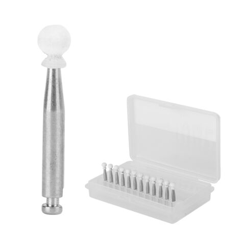 12-teiliges Set mit Polierbohrern für die Zahnheilkunde zum Schleifen und Polieren von Dentalsteinen VW257 F