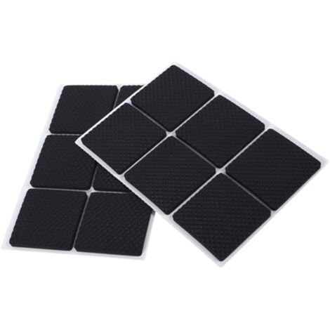 12-teiliges Set selbstklebender Möbelgleiter, rutschfeste Gummifüße für Tische, Stühle und Sofas