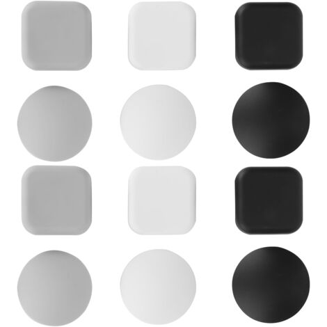 12-teiliges Set Silikon-Türstopper, stoßdämpfende, selbstklebende Türgriff- und Wandschoner