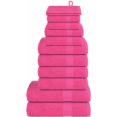 12-tlg. Handtuch-Set FROGN Rosa 360 g/m²