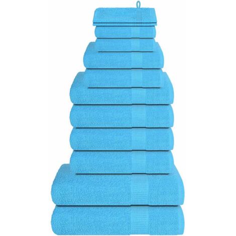 12-tlg. Handtuch-Set FROGN Türkis 360 g/m²