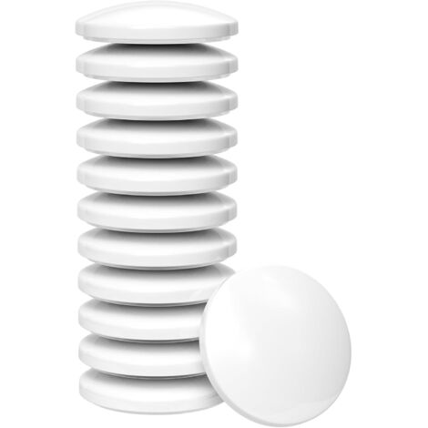 12 topes de puerta para interiores, topes adhesivos para puertas, amortiguadores para puertas de armarios, topes de puerta blancos para montaje en pared, amortiguadores de goma para puertas, topes pro