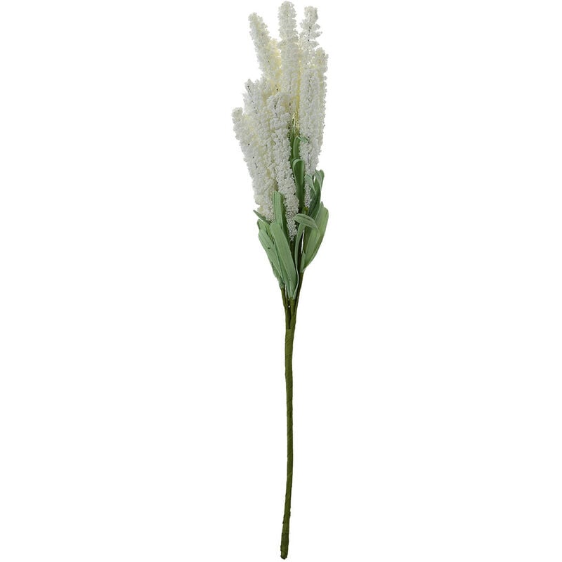 12 TÊTes Fleurs De Lavande Artificielles DÉCoration diy De Jardin De Mariage De Maison De Bouquet De Feuilles Couleur :Blanche
