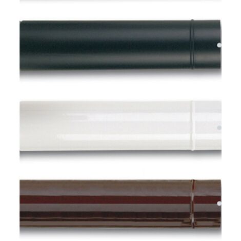 12 tubes Tuyau en acier A maillA  blanc 8x50 cm pour poA les A  bois