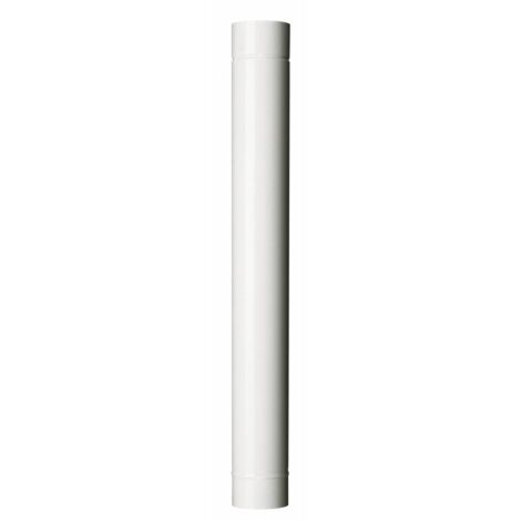 12 tubi   13x100 cm acciaio smaltato bianco tubo per stufa stufe a legna