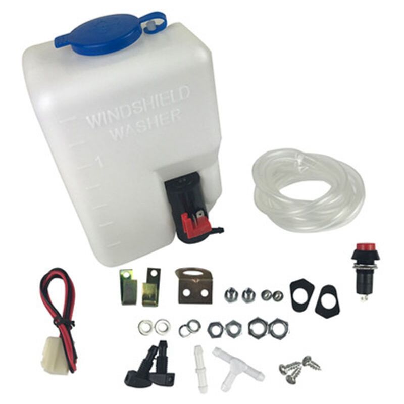 Image of 12 v 1.5L Universal Motorrad Auto Windschutz Scheibe Waschmaschine Reservoir Pump Flasche Kit