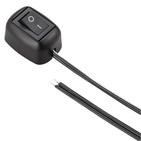 12 V-24 V/10 A Pastentyp Wassertropfenförmiger Knopfschalter DIY Auto EIN/AUS-Schalter für Nebelscheinwerfer, LED-Lichtleiste (mit 1 m Kabel)