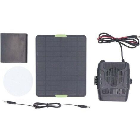12 V 50 W Chauffage de voiture portable, panneau solaire , dégivreur de voiture multifonctionnel et efficace pour animal domestique, voiture, camping-car en hiver