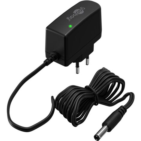 12 V Alimentation (7,2 W / 0,6 A), avec fiche coaxiale de 5,5 mm x 2,5 mm.