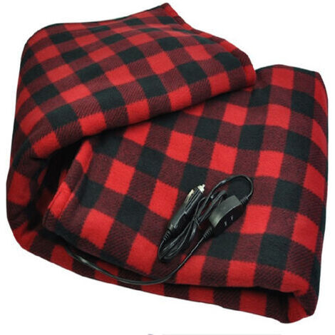 12-V-Autoheizdecke, Warme Winter-Heizdecke, Elektrische Heizdecke, Temperaturregelung, Rot