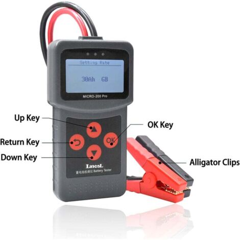 12-V-Batterietester für Motorräder/Autos – SAE/CCA/JIS-Digitalanalysator – Präzisionsdiagnose für LKWs und Fahrzeuge
